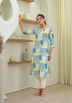 Juniper Multi Color Straight Kurta - Distacart