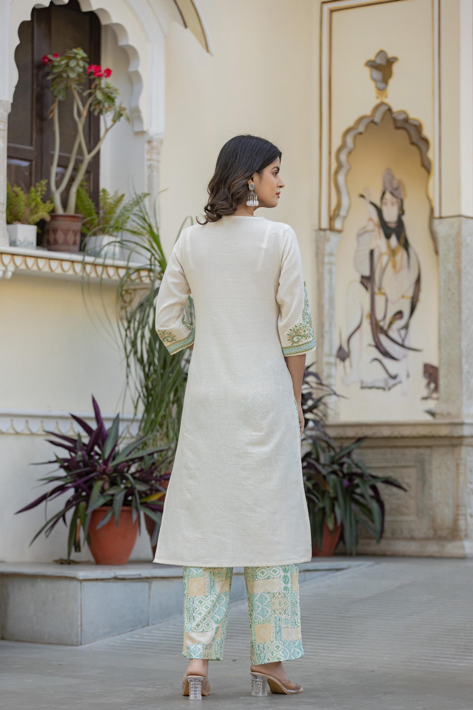 Juniper Multi Color Ethnic Printed Kurta Set With Dupatta - Distacart