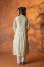 Juniper Pistachio SageGreen Foil Print Kurta - Distacart
