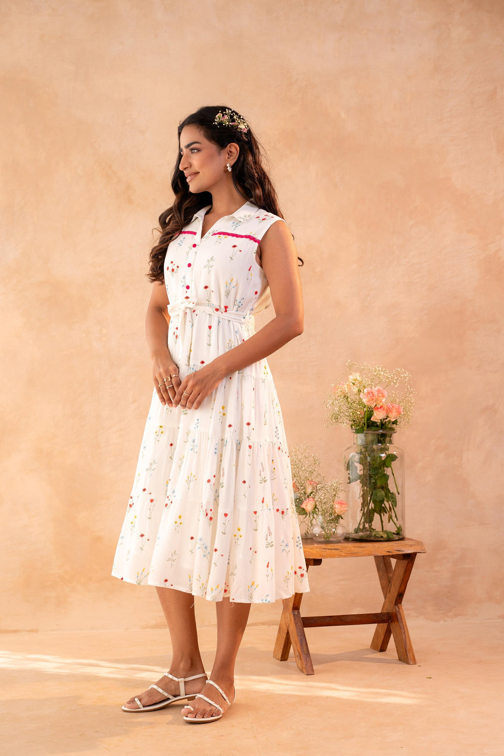 Juniper Whisper Bloom Summer Dress - Distacart