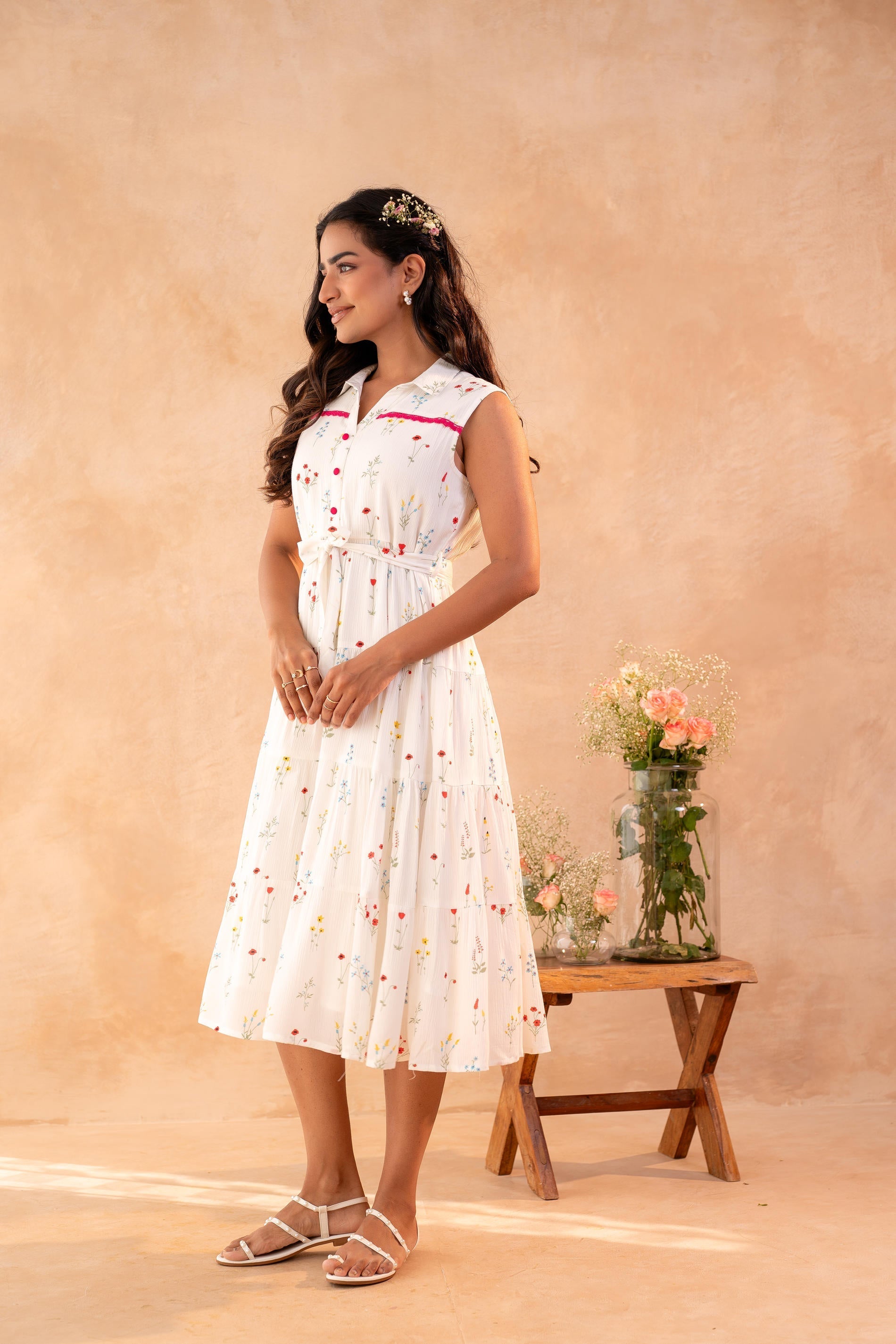 Juniper Whisper Bloom Summer Dress - Distacart
