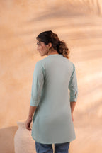 Juniper Mint Ease Minimal Cotton Tunic