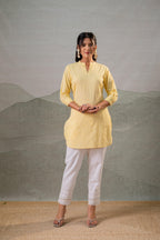 Juniper Yellow Ease Minimal Cotton Tunic