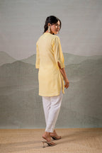 Juniper Yellow Ease Minimal Cotton Tunic