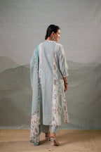 Juniper Mint Garden Harmony Kurta Pant And Dupatta Set - Distacart