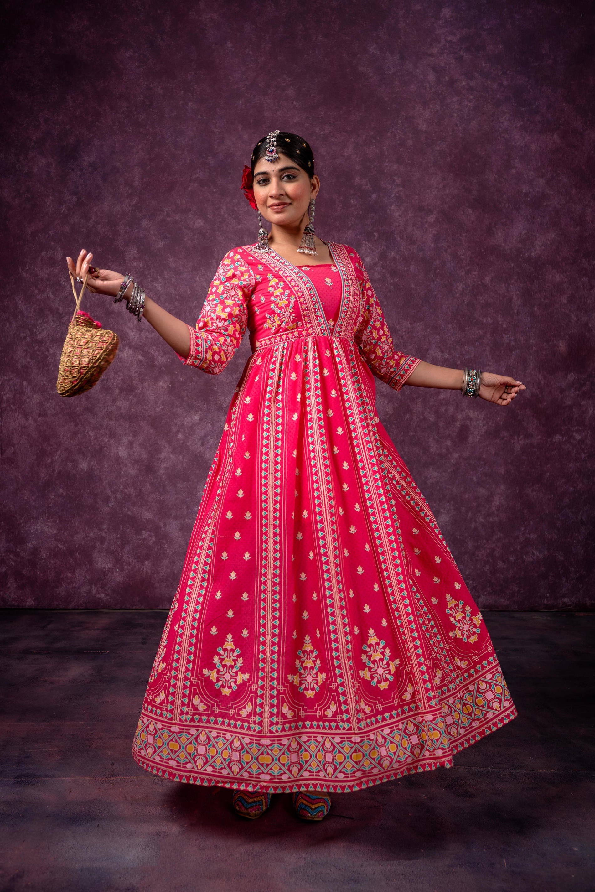 Juniper Gulnaar Heritage Anarkali - Distacart