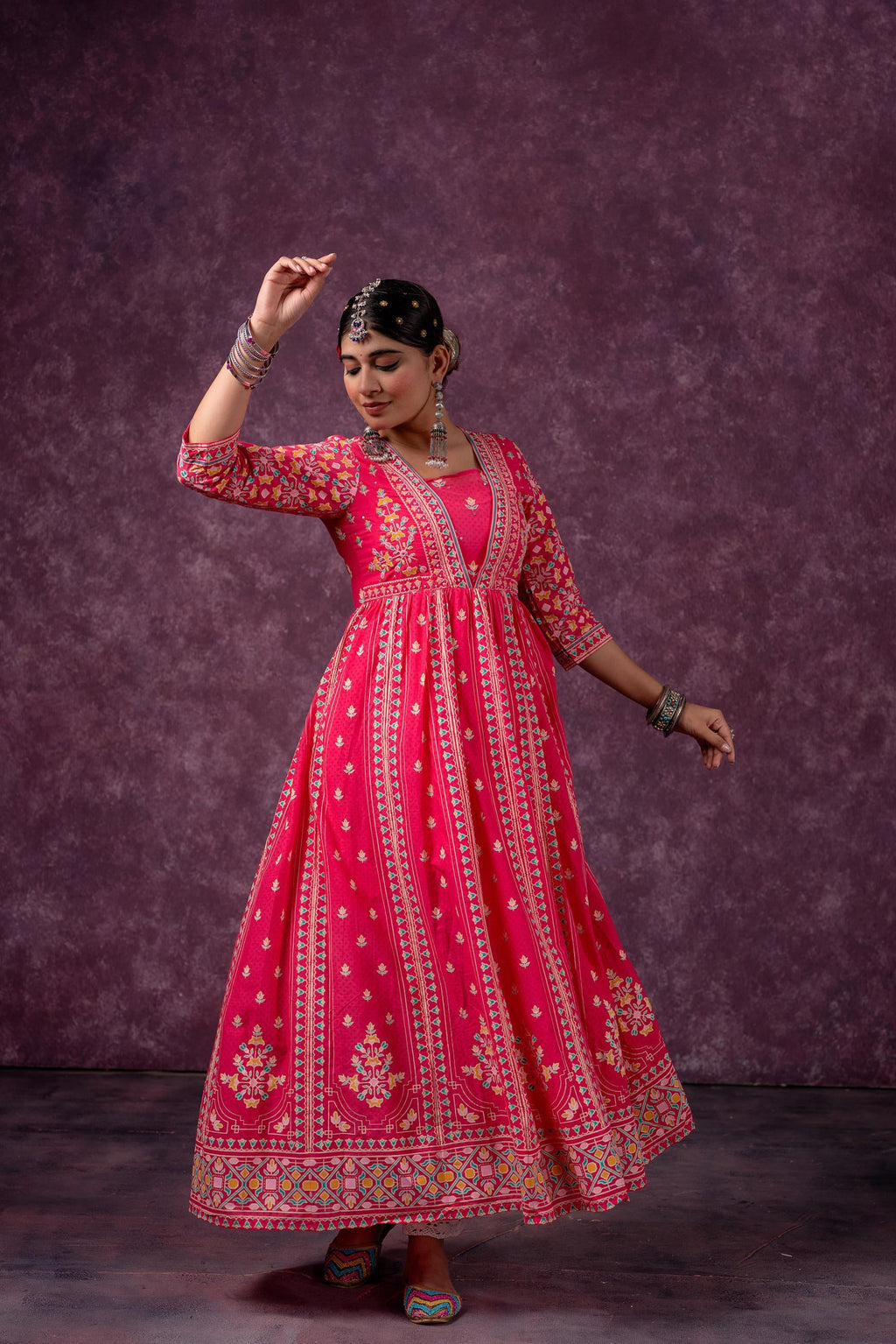 Juniper Gulnaar Heritage Anarkali - Distacart