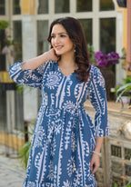 Juniper Indigo Breeze Boho Printed Short Dress - Distacart
