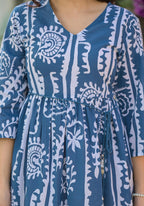 Juniper Indigo Breeze Boho Printed Short Dress - Distacart