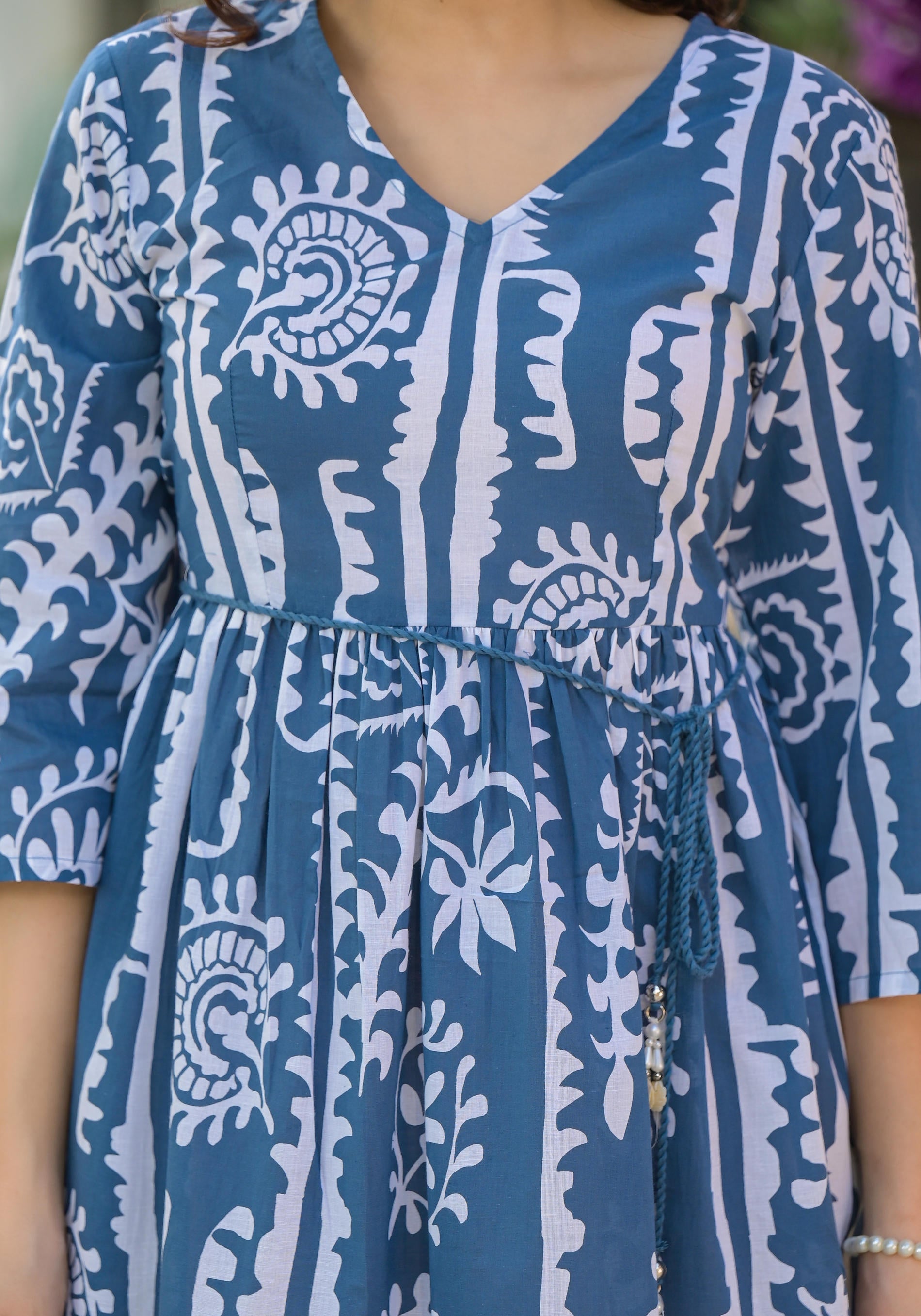 Juniper Indigo Breeze Boho Printed Short Dress - Distacart