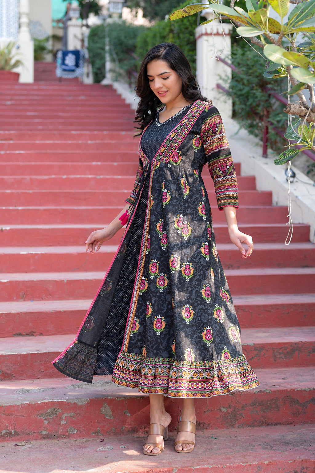 Juniper Women Printed Floral Fit & Flared Dress - Distacart