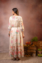 Juniper Ivory Gulbahar Tiered Boho Maxi Dress - Distacart
