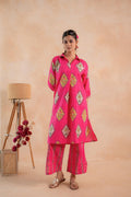 Juniper Gulnaar Heritage Print Kurta And Pant Set - Distacart