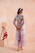 Juniper Pastel Patch Garden Tiered Maxi Dress - Distacart