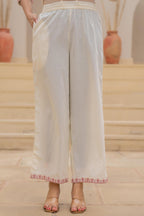 Juniper Off White & Red Floral Embroidered Ethnic Suit Set with Dupatta - Distacart