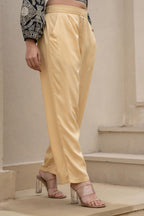 Juniper Gold Solid Viscose Pants