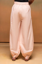 Juniper Pink Cotton Solid Pant For Women