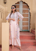 Juniper Soft Pastel Floral Printed Onion Pink Kurti Set - Distacart