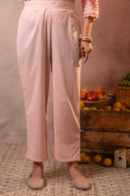 Juniper Gulbahaar Blush Floral Kurta Pant And Dupatta Set - Distacart