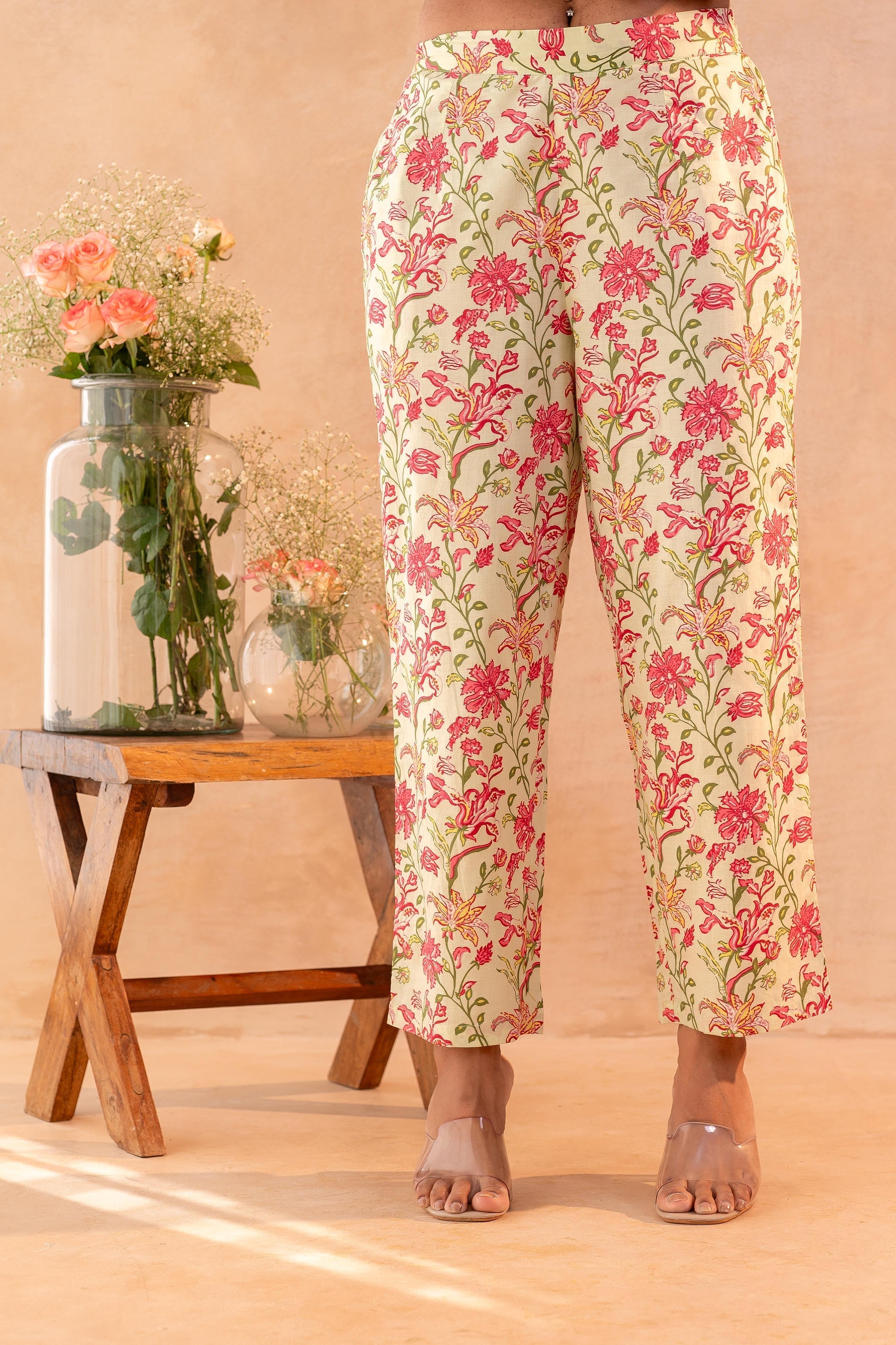 Juniper Noor-e-Gul SageGreen Printed Kurta Pant And Dupatta Set - Distacart