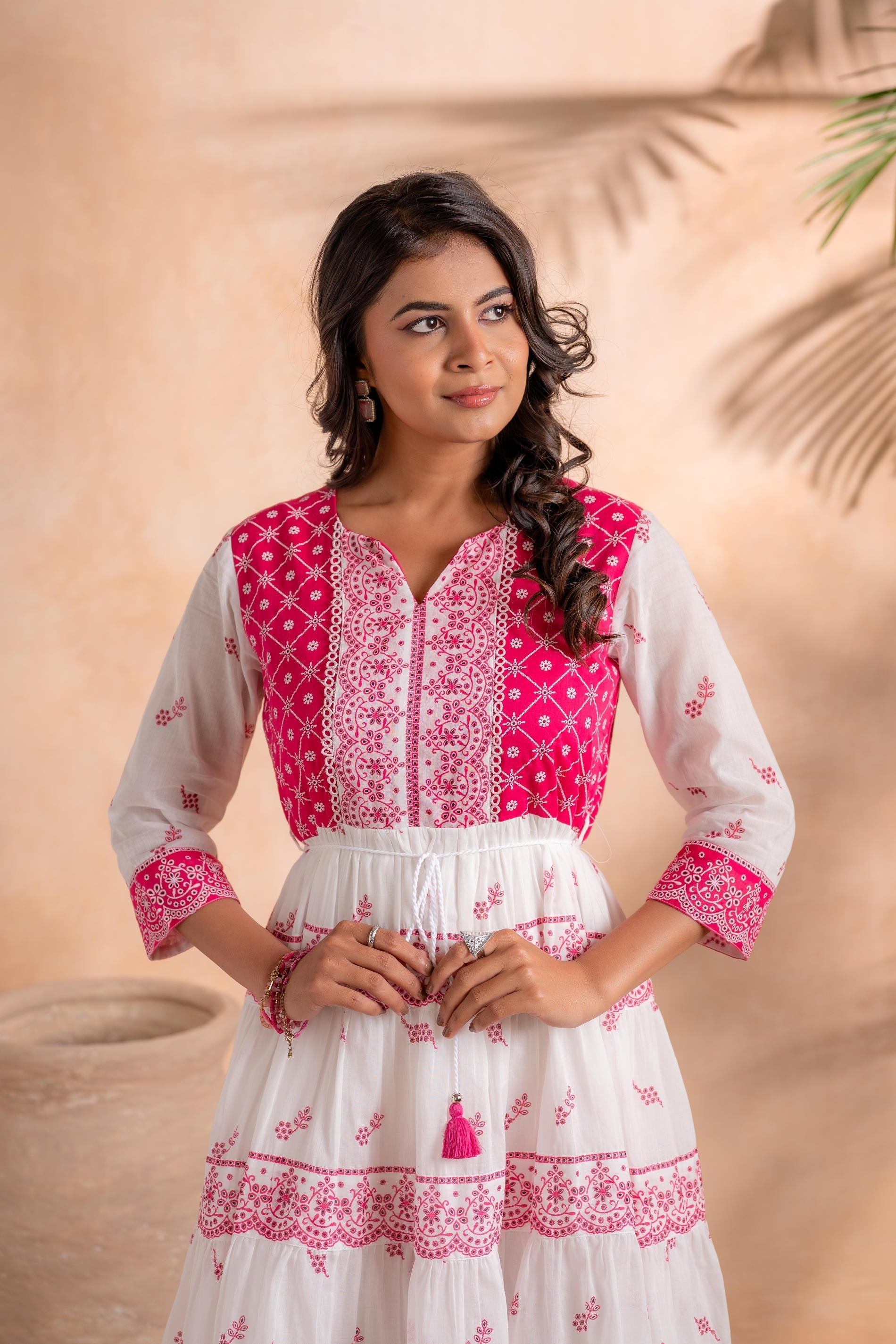 Juniper Fuchsia Heritage Tier Dress - Distacart