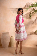 Juniper Fuchsia Heritage Tier Dress - Distacart