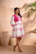 Juniper Fuchsia Heritage Tier Dress - Distacart