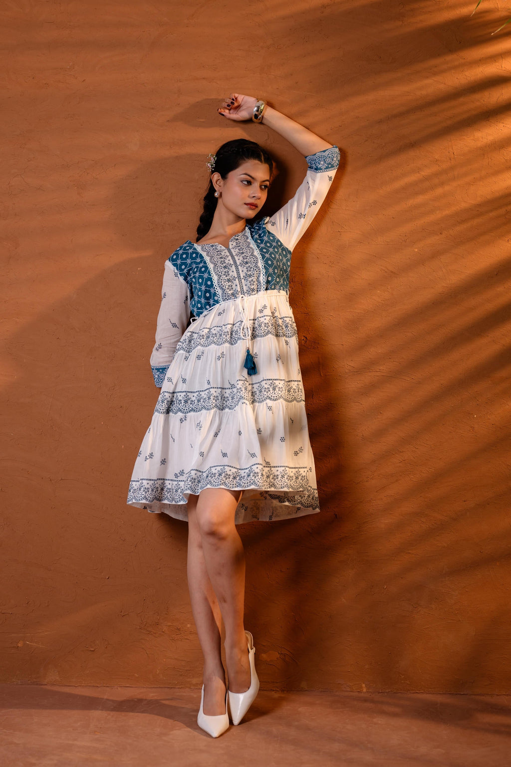 Juniper Indigo Heritage Tier Dress - Distacart