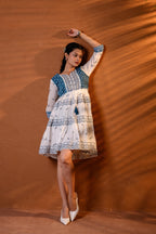 Juniper Indigo Heritage Tier Dress - Distacart