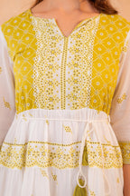 Juniper Lime Heritage Tier Dress - Distacart