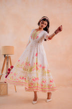 Juniper Gulnaar Garden Panelled Dress - Distacart