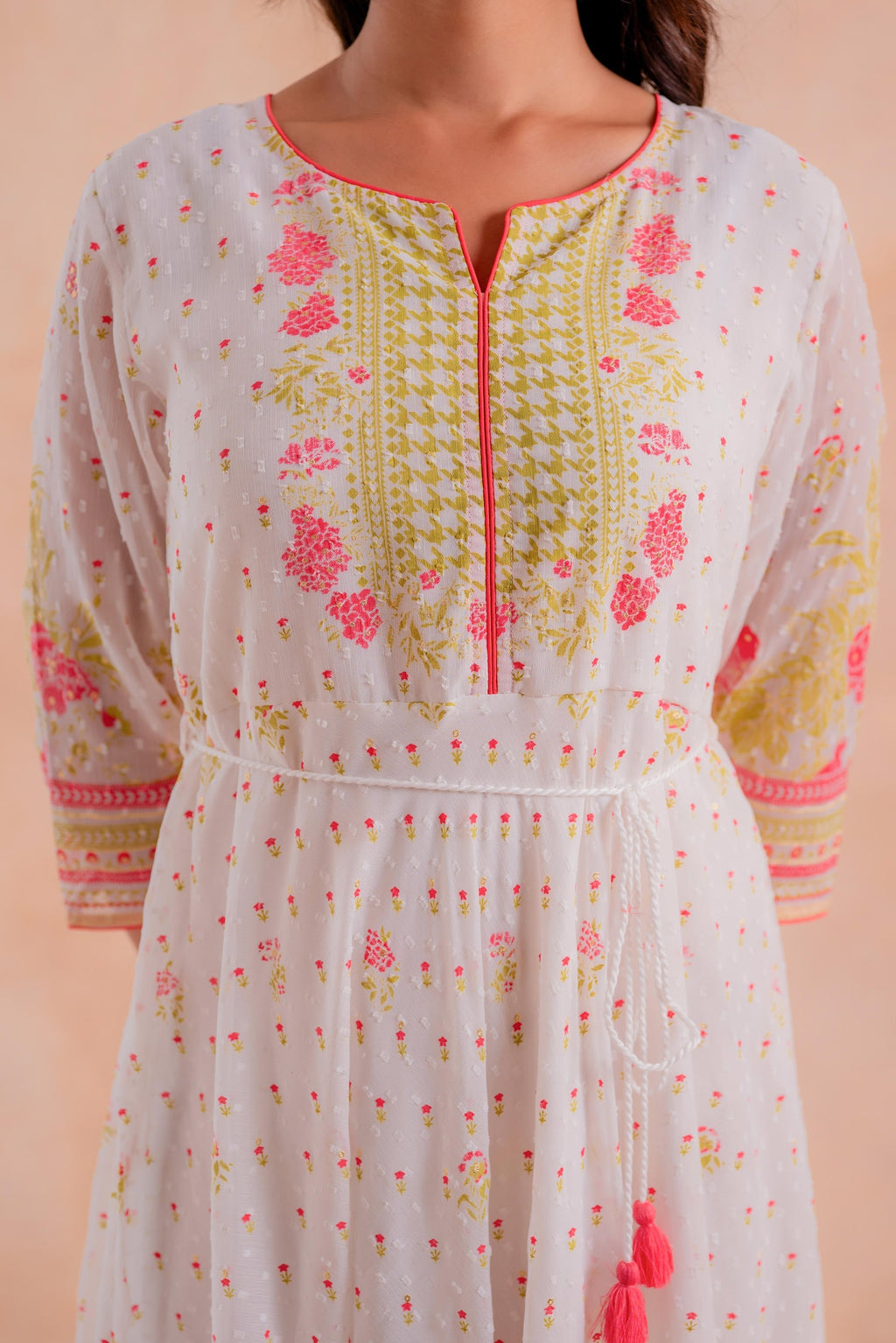Juniper Gulnaar Garden Panelled Dress - Distacart