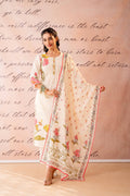 Juniper Dastaan Off-White Floral Printed Kurta Pant And Dupatta Set - Distacart