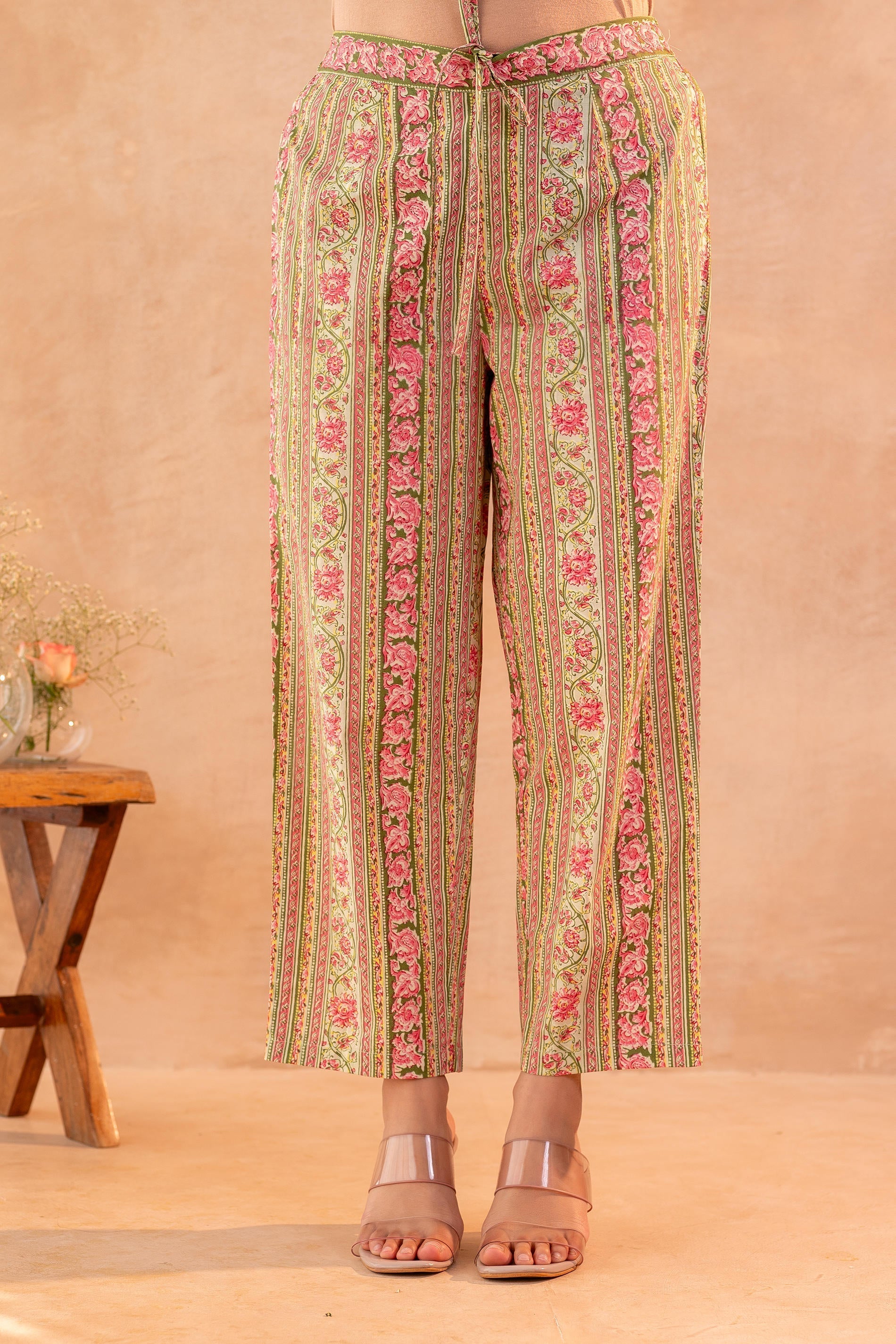 Juniper Gulnaar Garden Printed Kurta Pant And Dupatta Set - Distacart