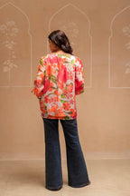 Juniper Man Made Fiber Floral Printed Tunic With Button Details - Distacart