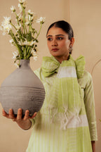 Juniper Sage Green Kurta Set With Subtle Thread Embroidery - Distacart