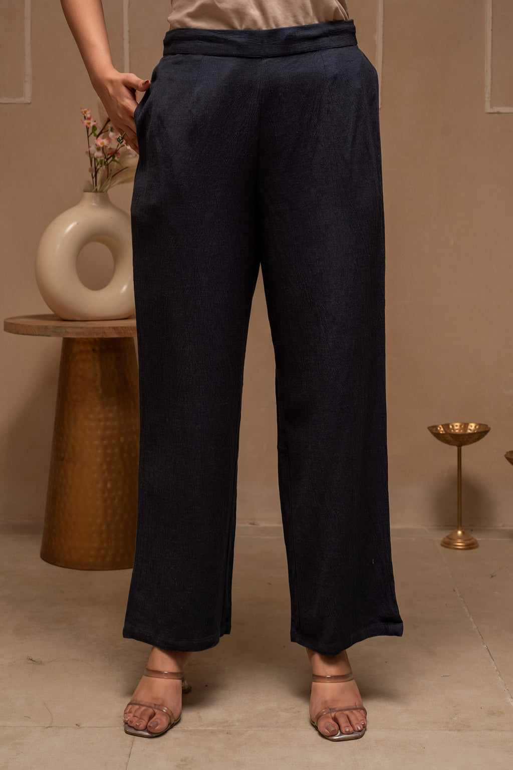 Juniper Grey Embroidered Viscose Co-Ord Set With Thread Work Detailing - Distacart
