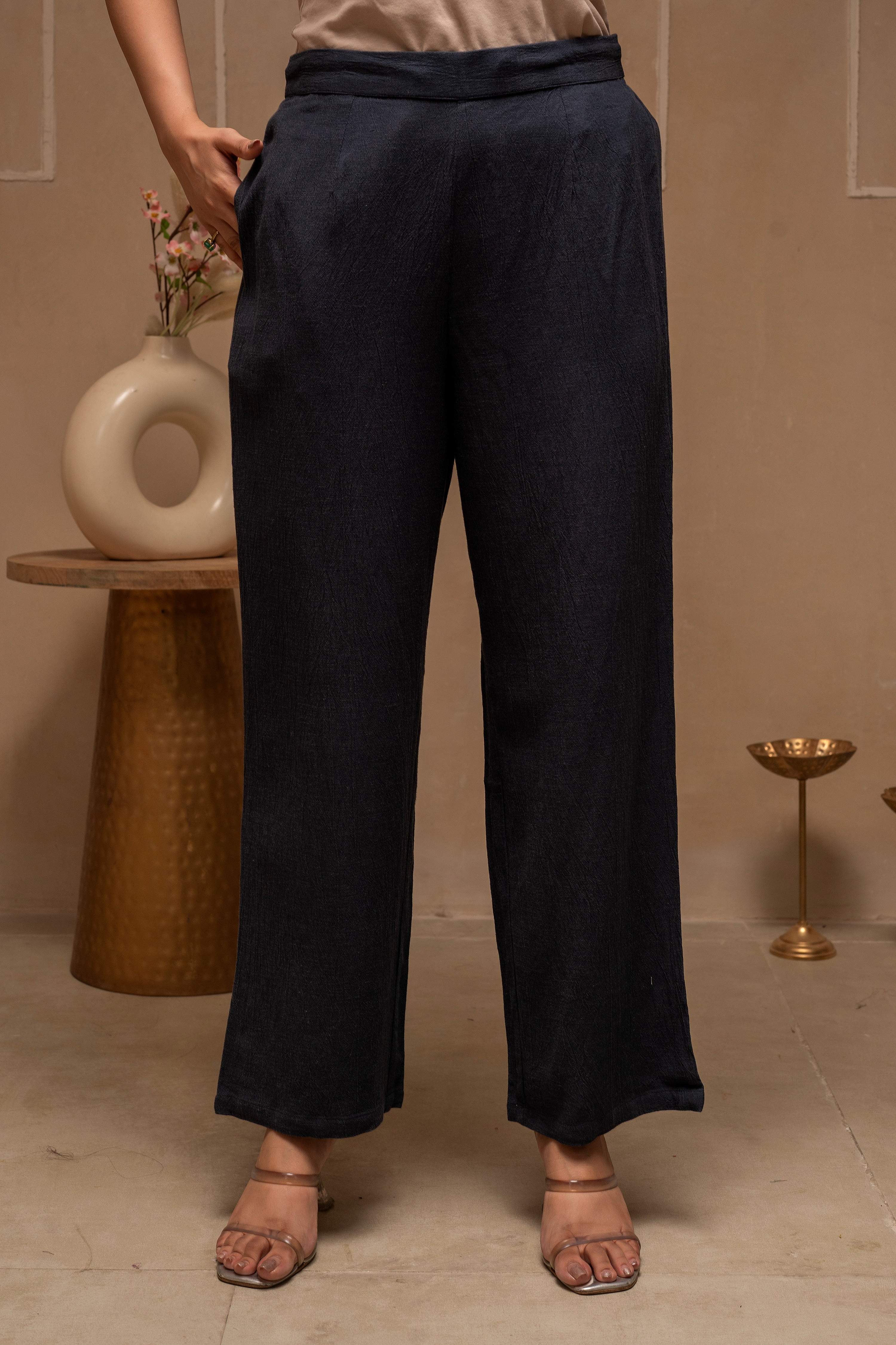 Juniper Grey Embroidered Viscose Co-Ord Set With Thread Work Detailing - Distacart