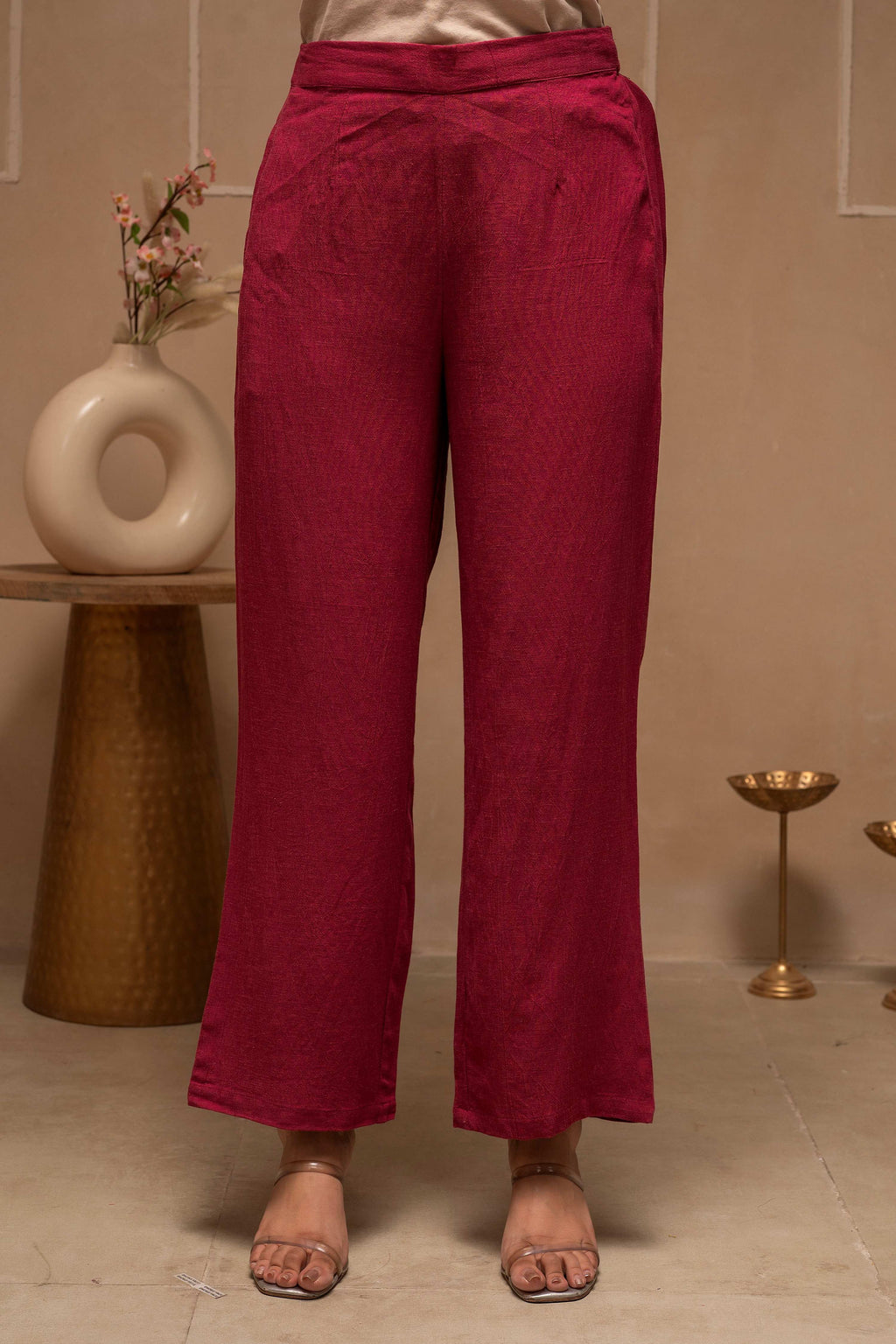 Juniper Rose Pink Embroidered Viscose Co-Ord Set With Thread Work Detailing - Distacart