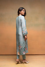 Juniper Mint Meadow Elegance Kurta Pant And Dupatta Set - Distacart