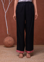 Juniper Polycotton Maroon Embroidered Kurta Pant Set With Mirror, Thread Work & Tassels - Distacart