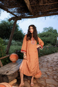 Juniper Mustard Embroidered A-Line Kurta With Mirror & Thread Work - Distacart