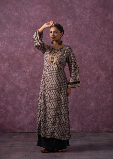 Juniper Noor Jaal Printed Long Kurta