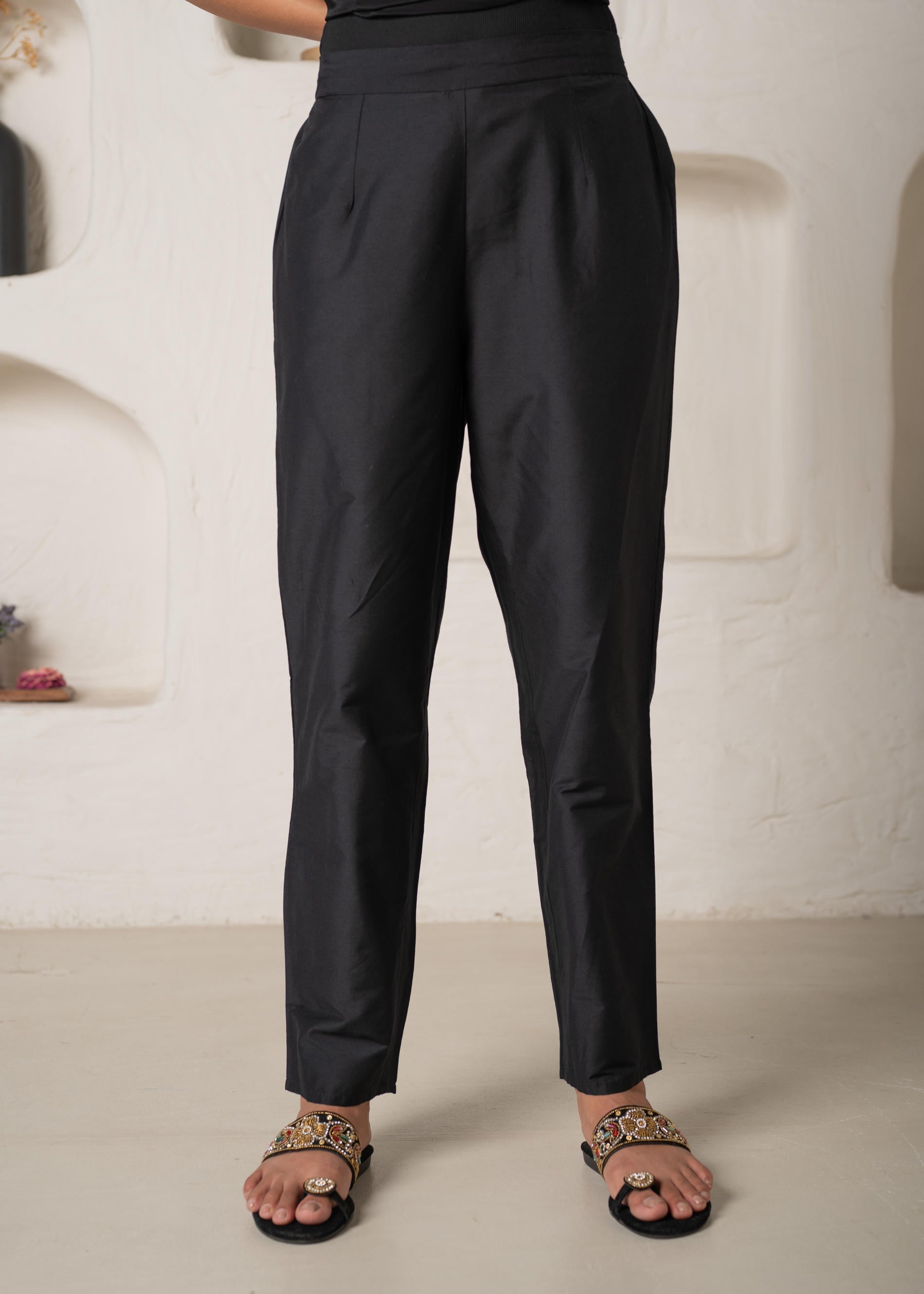Juniper Noir Bloom Kaftan Kurta Pant Set - Distacart