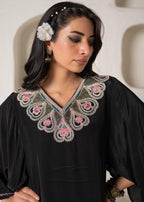 Juniper Noir Bloom Kaftan Kurta Pant Set - Distacart