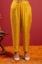 Juniper Mustard Viscose Kurta With Pants & Dupatta Set With Thread & Zari Work - Distacart