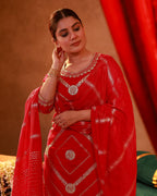 Juniper Magenta Viscose Straight Kurta Pant And Dupatta Set With Gota Patti & Sequence Work - Distacart