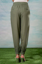 Juniper Lamora Women? Olive Green Drawstring Jogger Pants - Distacart