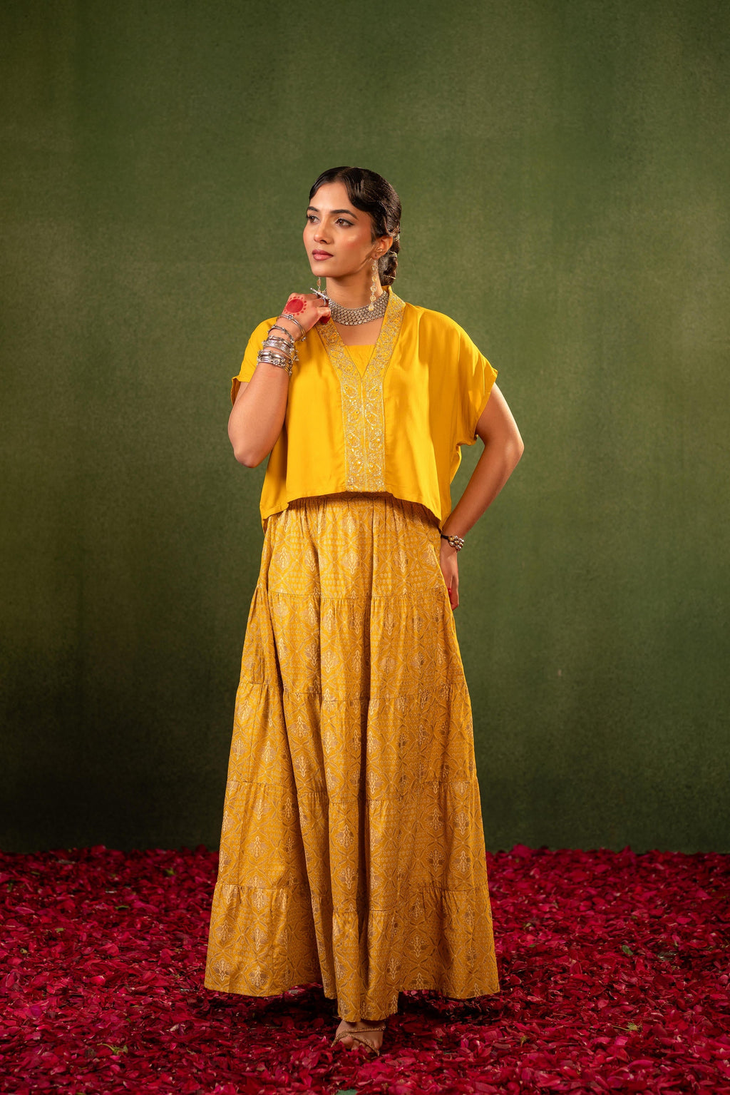Juniper Virasat Printed Skirt Set - Distacart