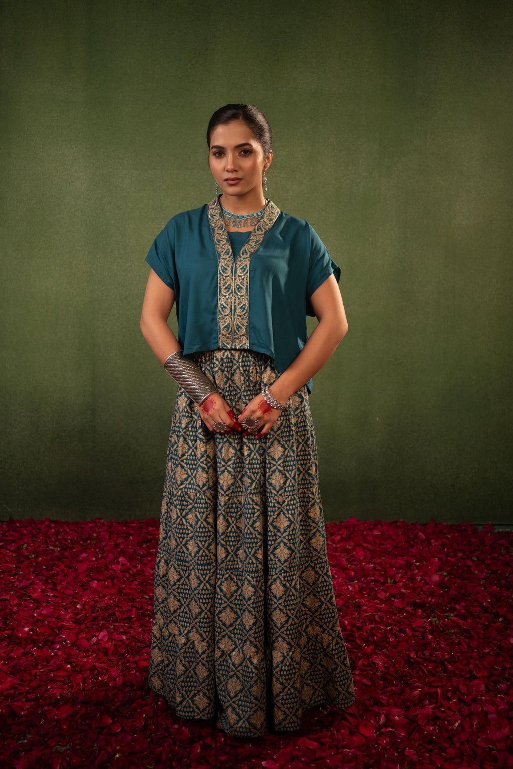 Juniper Virasat Printed Skirt Set - Distacart